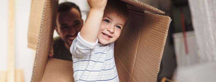 Picture of a boy in a box