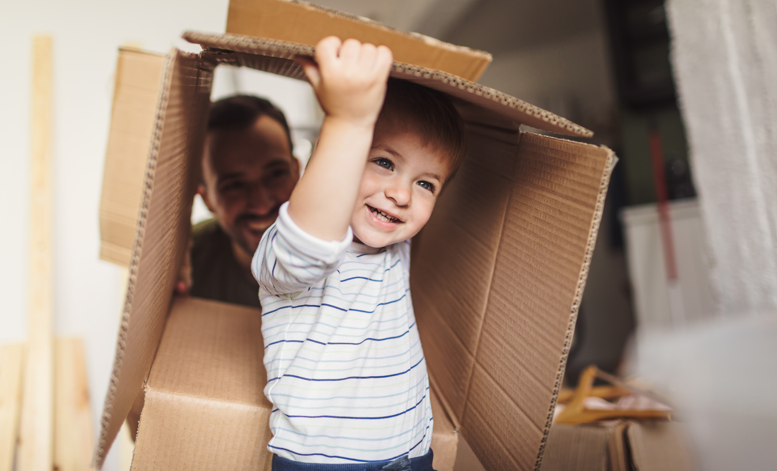 Picture of a boy in a box