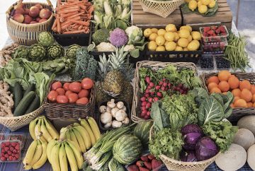 Picture of a variety of fruits and vegetables