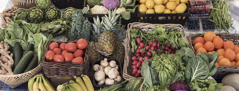 Picture of a variety of fruits and vegetables