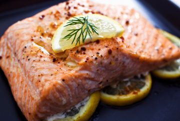 Close up picture of salmon