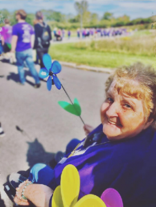 Picture of a senior woman in a wheel chair