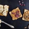 Picture of a peanut butter and fruit sandwich