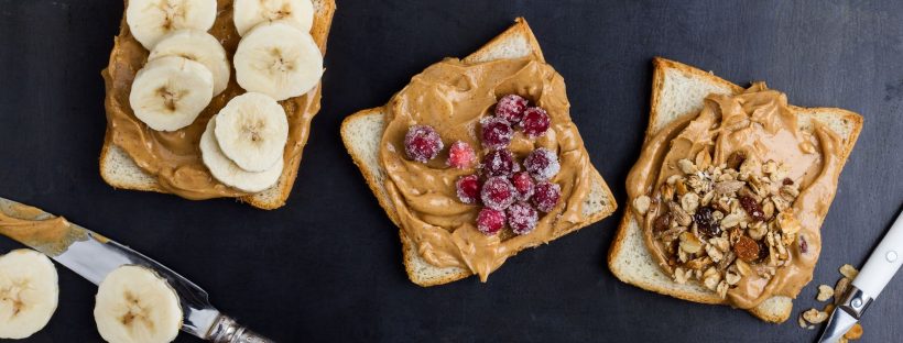 Picture of a peanut butter and fruit sandwich