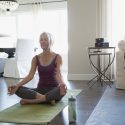 Picture of senior woman doing yoga