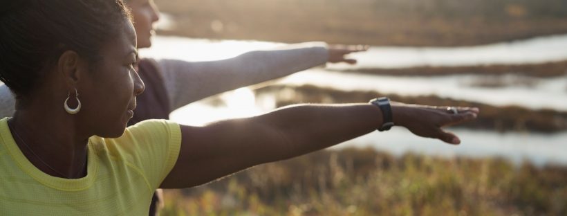 Picture of a woman doing yoga