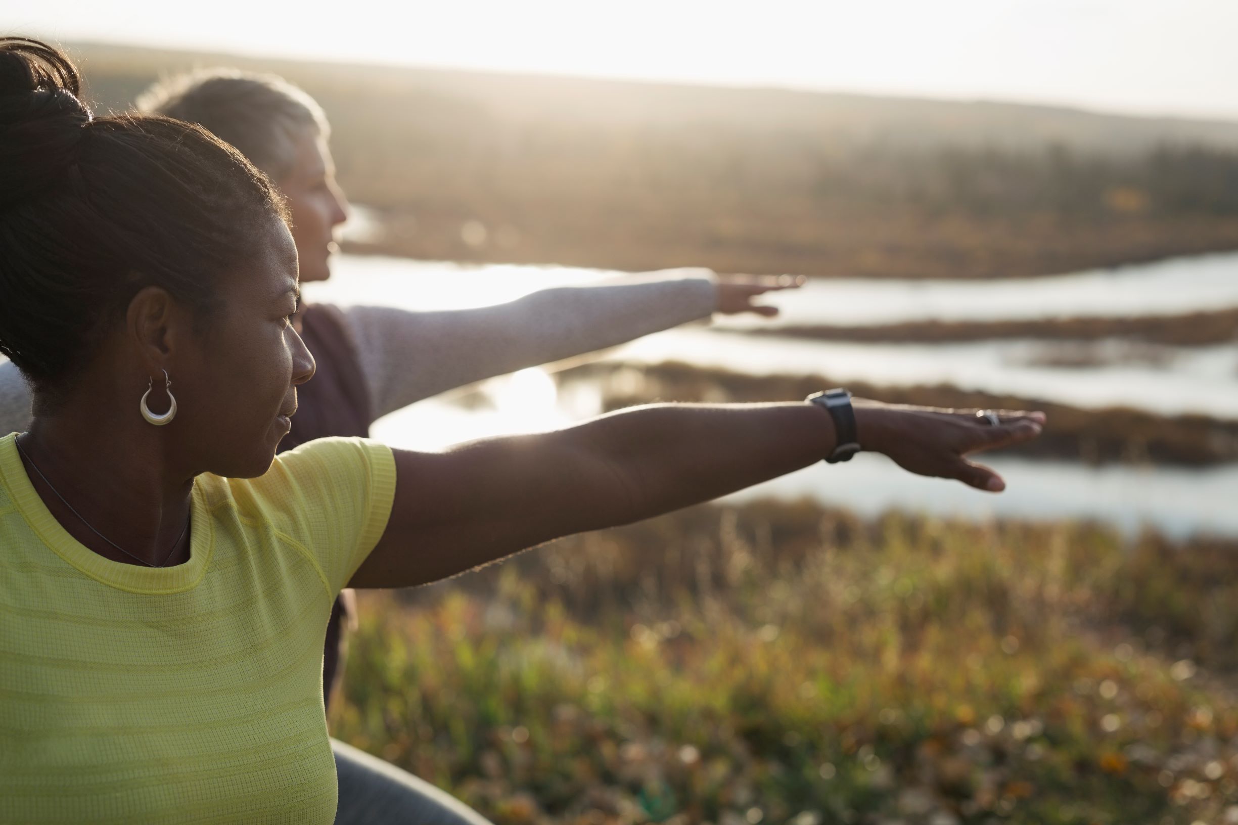 Picture of a woman doing yoga