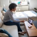 Woman using telehealth to talk to doctor